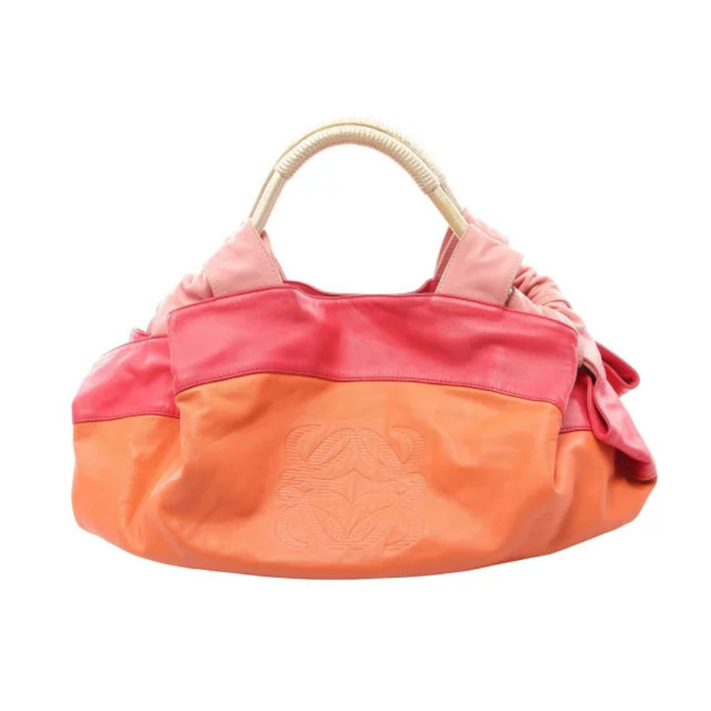 Loewe Nappa Aire Handbag Leather Orange Pink